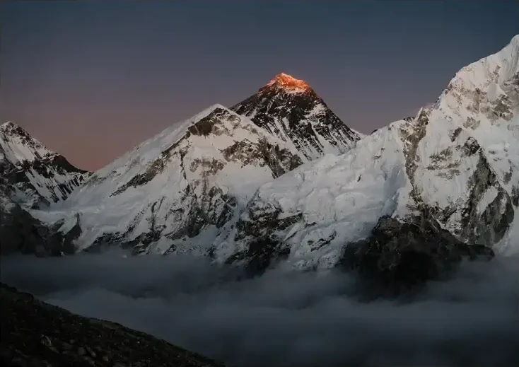 Mount Everest (Sun Set)