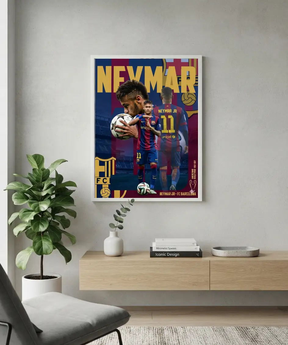 Neymar Jr. FC Barcelona Number 11 mockup