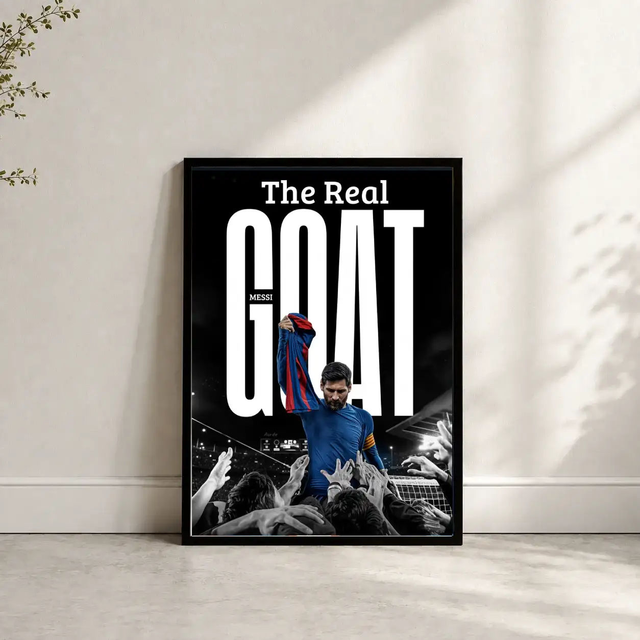 Lionel Messi The Goat Poster Mockup