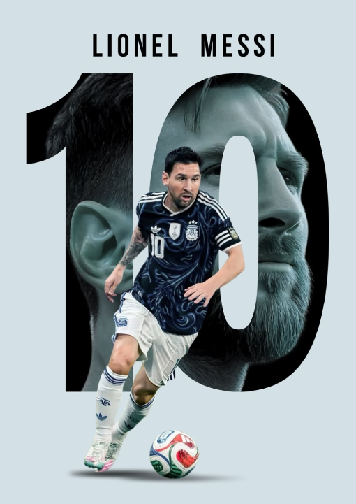 messi argentina 10 poster
