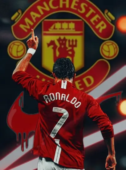 ronaldo 7 manchester united poster