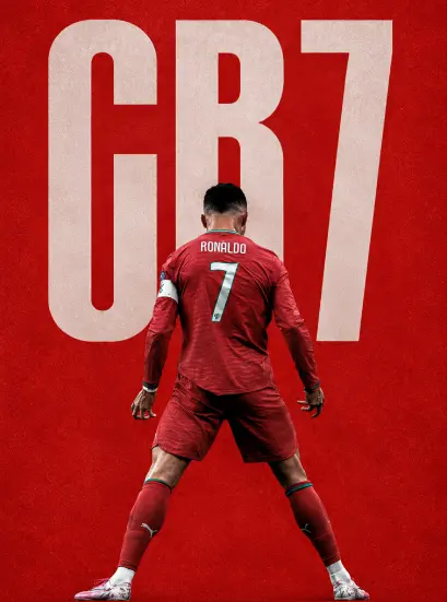 Cristiano Ronaldo CR7 Red Back Pose poster