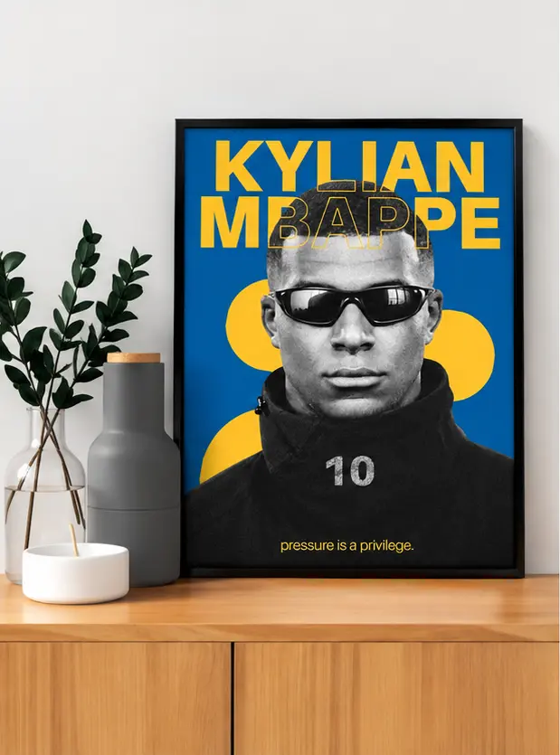 Kylian Mbappe Pressure Is a Privilege Poster